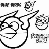 Bird Angry Coloring Hal Boomerang Space Blue sketch template