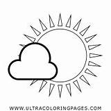 Cloudy Coloring Partially Pages sketch template