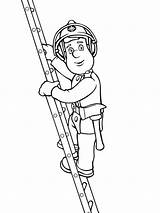 Sam Ladder Fireman Climbing Colouring Coloring Pages Coloringpage Ca Brandweerman Kleurplaten Colour Check Category sketch template