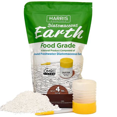 buy harris diatomaceous earth food grade lb  powder duster