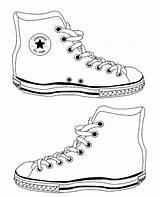 Converse Kasut Lukisan Kleidung Schuh Turnschuhe Schablone Ausdrucken Ausmalbilder Sukan Drucken Deviantartsecret Schuhe Bentuk Muchos Mostrare Coloriage Lyly Raskrasil Enregistrée sketch template