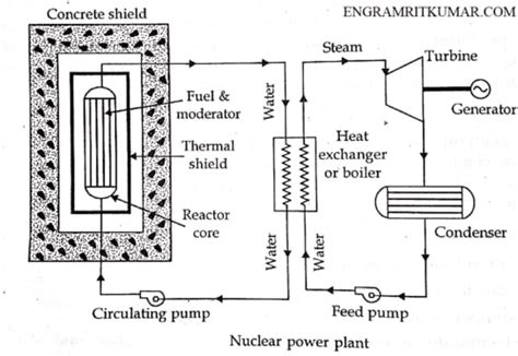nuclear power plant definition working diagram layout advantages disadvantages