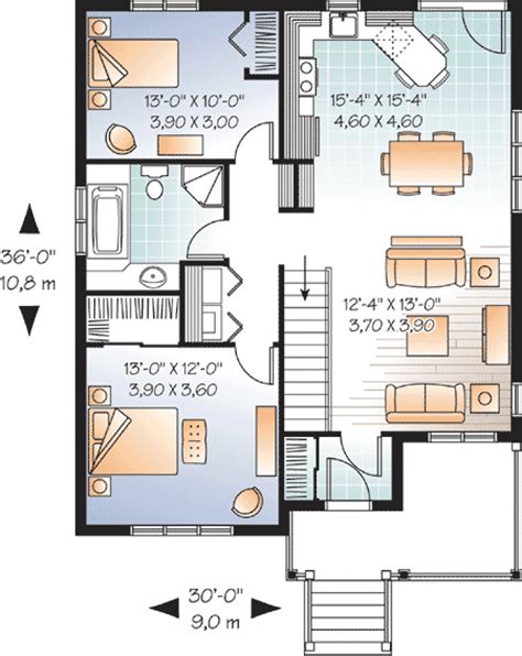 attractive  bedroom house plan dr st floor master suite cad  canadian