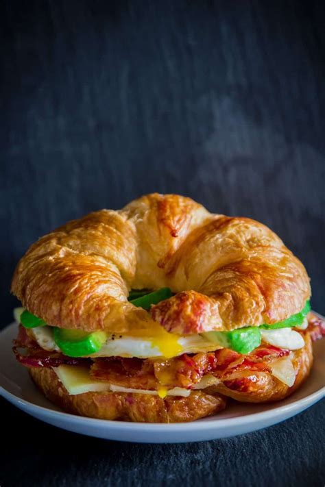 croissant breakfast sandwich simply home cooked