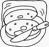 Coloring Pages Food Bagel Kids Fun sketch template