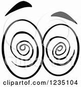 Eyes Hypnotized Clipart Pair Royalty Hypnotism Vector Rf Illustrations Toon Hit sketch template