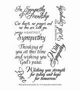 Sympathy Sentiments Card Cards Stamps Exactly Sayings Verses Coloring Pages Clear Joann Sheet Greeting Sentiment X6 Condolences Messages Stamp Well sketch template