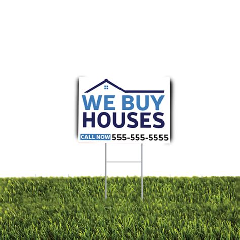 buy houses yard sign pc
