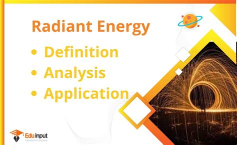 radiant energy definition analysis  application