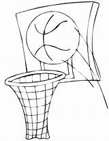 Basketball Coloring Pages Printable Hoop Kids Goal Sketch Cartoon Cliparts Clipart Ball Print Drawing Colouring Printables Library Printactivities Do Birthday sketch template