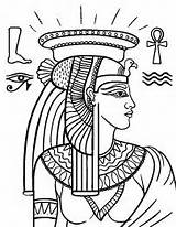 Cleopatra Drawings sketch template
