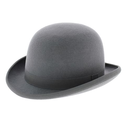 bowler hat grey wool felt reference  chapellerie traclet