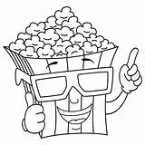 Popcorn Clipartmag sketch template