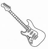 Guitar Electric Coloring Drawing Outline Book Line Pages Printable Print Sketch Guitars Template Kids Drawings Instruments Paintingvalley Creative Playing Search sketch template