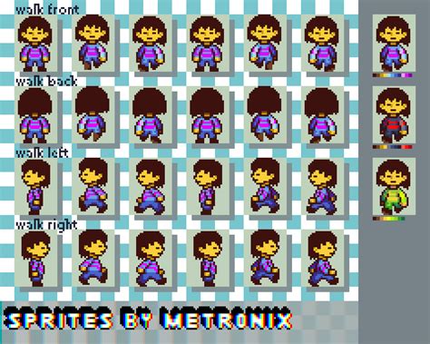 frisk sprite sheet the sprites zip file from rawr ws which recently