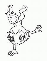 Coloring Pages Chimchar Pokemon Jirachi Pluto Mickey Color Popular Getdrawings Getcolorings sketch template