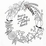 Wreath Flower Drawing Journal Wreaths Doodles Bullet Patterns Coloring Doodle Flowers Pages Bible Embroidery Instagram Designs Colouring Hand Getdrawings Quote sketch template
