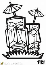 Tiki Lanta Koh Totems Totem Parasol Parasols Hugolescargot Ccm2 Exotique sketch template