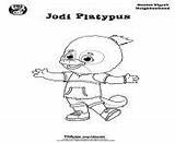 Jodi Platypus sketch template