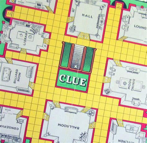 vintage  clue board game parker brothers etsy clue board game