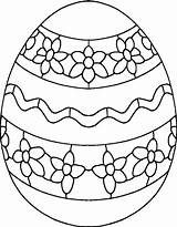 Easter Egg Coloring Pages Eggs Color Large Getdrawings Colorings sketch template