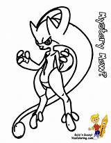 Mew Pokemon Mewtwo Colorir Mystery Clip Pokémon Tudodesenhos Diancie sketch template
