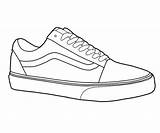 Coloring Shoes Pages Van Vans Popular sketch template