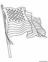 Flag Waving American Coloring Printable Pages Print Color Book sketch template