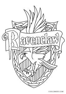 harry potter ravenclaw crest coloring page sketch coloring page