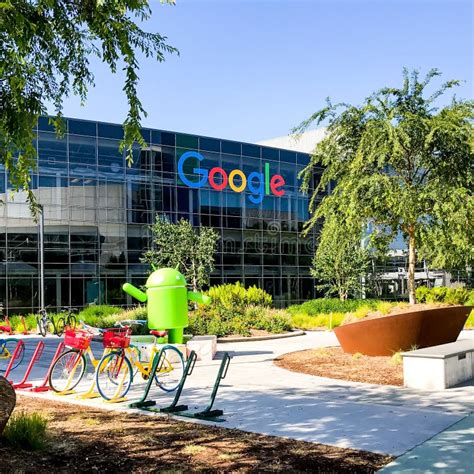 googleplex google headquarters  california editorial photo image  california building