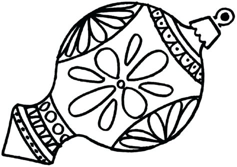 christmas ornament coloring pages   getcoloringscom
