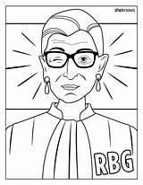 Coloring Bader Ginsburg Ruth Book Printable Pages Wink Sheknows Color Pure Magic Books Rbg sketch template