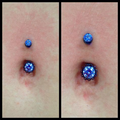 Navel Piercing With Aurora Jewelry From Anatometal With Images
