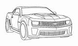 Coloring Camaro Car Pages Bumblebee Muscle Zl1 Color Print Template Button Templates Through Grab Feel Also Size Tocolor sketch template