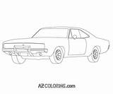 Coloring Charger Dodge Pages Colouring Car Coloringhome sketch template