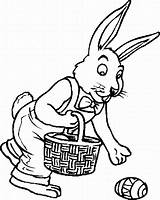 Easter Coloring Pages Bunny Printable Bunnies Printables Sheets Kids Coloriage Basket Popular sketch template