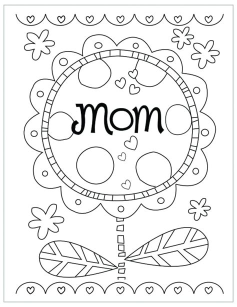 preschool coloring pages  mothers day   print