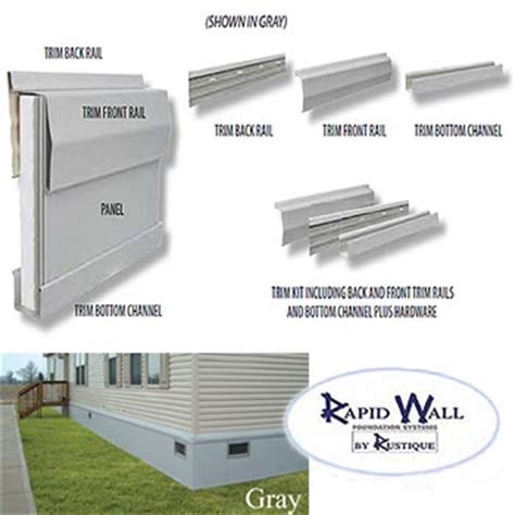 rapid wall mobile home insulated skirting package