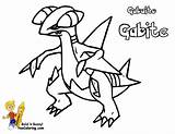 Pokemon Gabite Coloring Pages Printables Kids Yescoloring Thumping sketch template