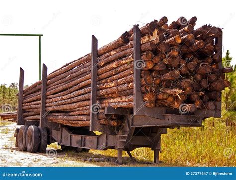 logging truck stock image image  fuel heap white