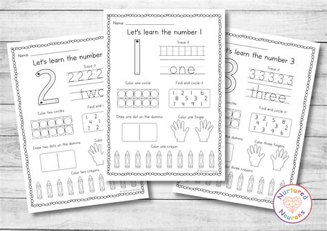 number sense worksheets   printable kindergarten  nurtured