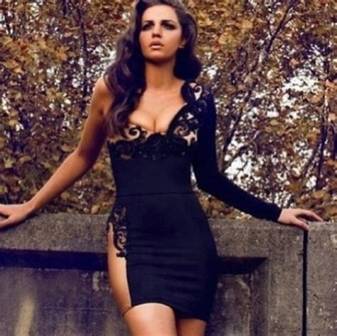 Dress Brands Bodycon Bandage Lace Black And Gold Wow