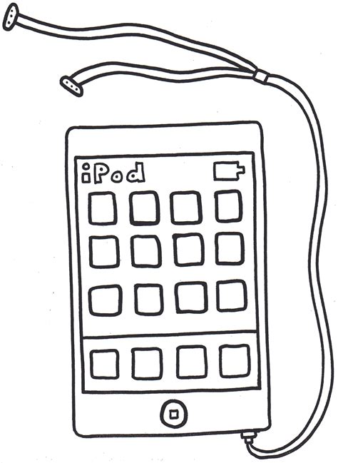 ipad coloring pages clipartsco