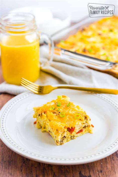 easy breakfast casserole fit for a crowd and can make ahead of time