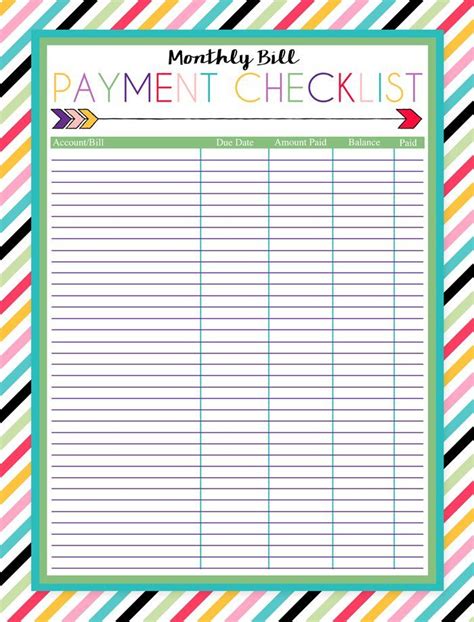 printable payment log excel templates