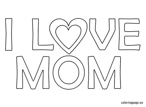 mom coloring page images
