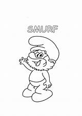 Smurf Papa Coloring Categories sketch template