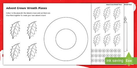 christmas wreath template printable primary craft resource