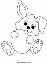 Coloring Bunny Easter Pages Face Getcolorings Color sketch template