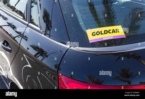 goldcar rental car  res stock photography  images alamy
